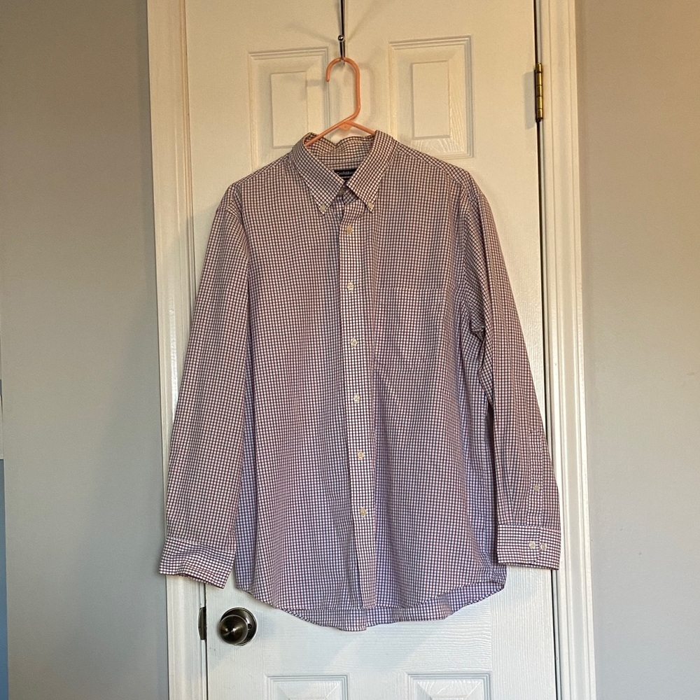 Men's Blue & Red Checkered Shirt